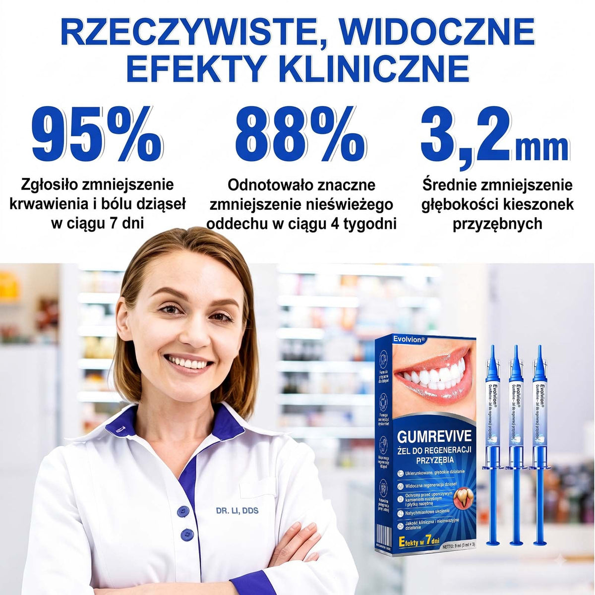 Evolvion® 👩‍⚕️ GumRevive – Zaawansowany żel do pielęgnacji dziąseł, wspierający ich zdrowy i mocny wygląd💎