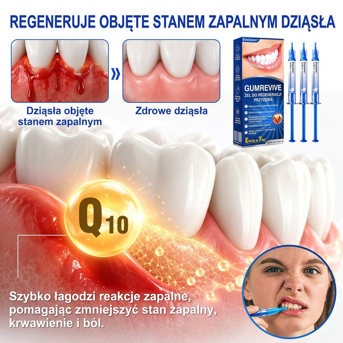 Evolvion® 👩‍⚕️ GumRevive – Zaawansowany żel do pielęgnacji dziąseł, wspierający ich zdrowy i mocny wygląd💎