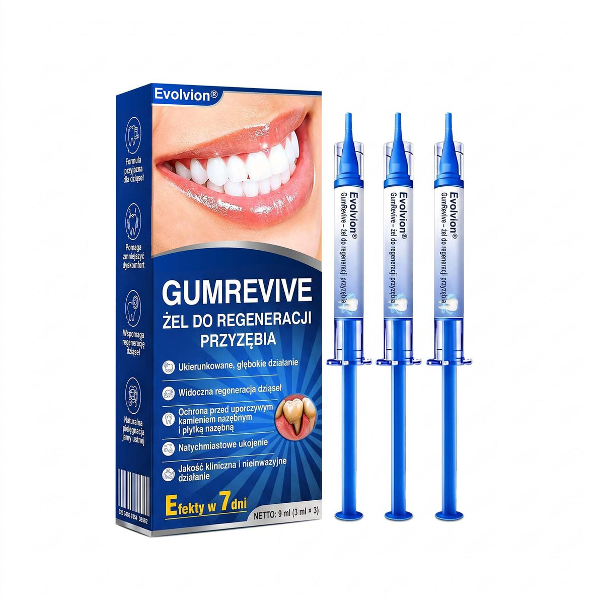 Evolvion® 👩‍⚕️ GumRevive – Zaawansowany żel do pielęgnacji dziąseł, wspierający ich zdrowy i mocny wygląd💎