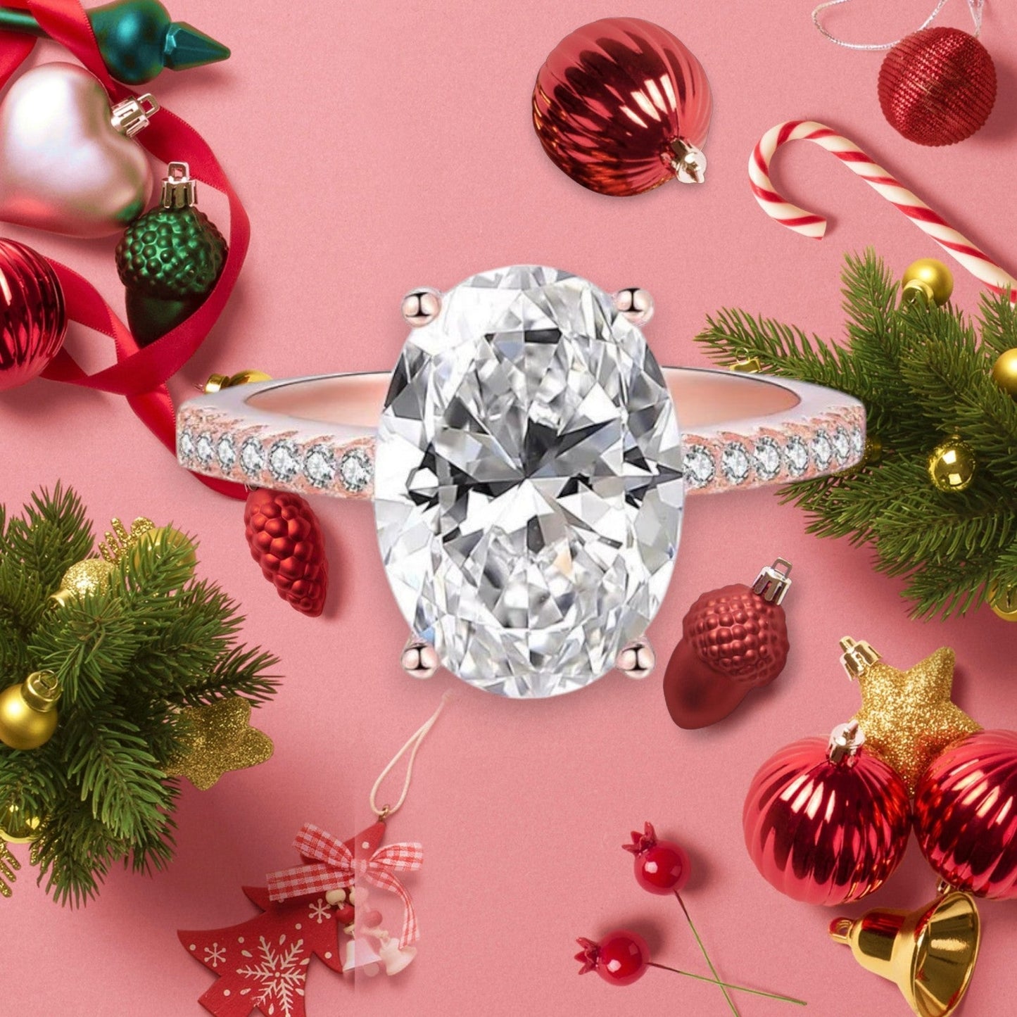 𝘿𝙄𝙔𝙎𝙏𝘼𝙍™Пръстен с магнитотерапия и моисанит (🎄 Коледна промоция, 60% отстъпка!) 😈