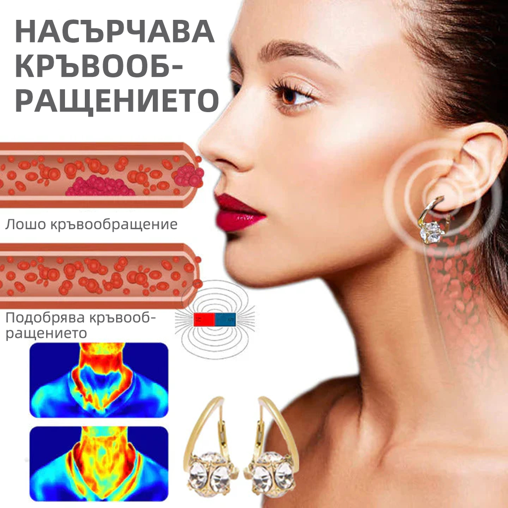 （🎉Коледна промоция - 80% отстъпка）🎄 𝐶𝑍𝑇𝐼𝐶𝐿𝐸™ Би магнитни обеци🔥