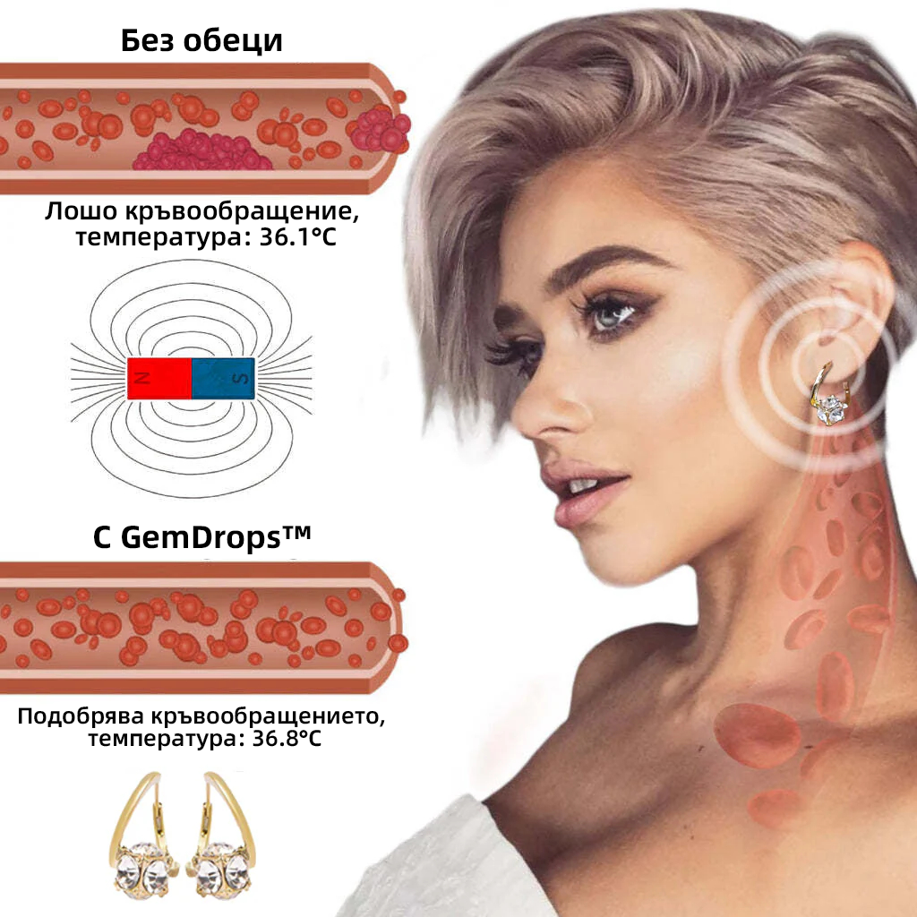 （🎉Коледна промоция - 80% отстъпка）🎄 𝐶𝑍𝑇𝐼𝐶𝐿𝐸™ Би магнитни обеци🔥