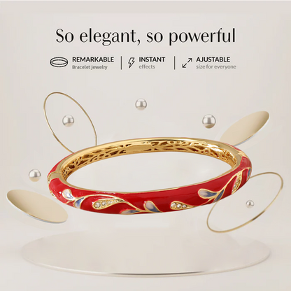 𝐂𝐙𝐓𝐈𝐂𝐋𝐄™Златен браслет с клуазонева емаль🔥🎁 Магнитна лимфатна терапия🎃