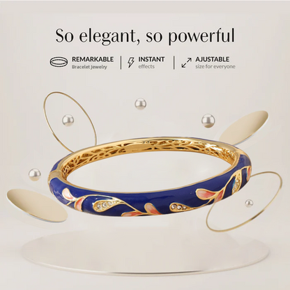 𝐂𝐙𝐓𝐈𝐂𝐋𝐄™Златен браслет с клуазонева емаль🔥🎁 Магнитна лимфатна терапия🎃